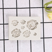 Load image into Gallery viewer, Rose Mold DIY Flower Baking Silicone Cake Decorating Tool Pastry Fondant Sugarcraft Mould Chocolate Biscuits Cookies Kitchen
