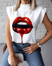 Load image into Gallery viewer, Women Blouse New 2021 Casual Solid Korean Shirt Elegant Slim Stand Collar Short Sleeve Women&#39;s Tops Blusa Mujer Female Blusas
