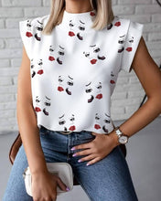 Load image into Gallery viewer, Women Blouse New 2021 Casual Solid Korean Shirt Elegant Slim Stand Collar Short Sleeve Women&#39;s Tops Blusa Mujer Female Blusas
