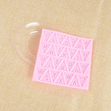 Load image into Gallery viewer, Letters Mold Triangle Alphabet Silicone Baking Mould Cupcake Decorating Tool Fondant Candy Chocolate Gumpaste Nonstick
