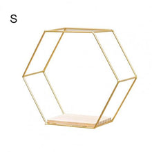 Load image into Gallery viewer, 2021 Morden Nordic Hexagonal Iron Stand Small Pot Wall Shelving Holder Home Shelf Storage Holder Decorative Shelves
