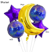 Load image into Gallery viewer, Eid Mubarak Balloons Eid Decoration Sticker Banner Helium Balloon Ramadan Mubarak Muslim Islamic Festival Party DIY Decorations
