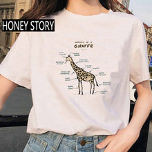 Load image into Gallery viewer, Summer Animal Hedgehog Analysis Print Women T shirt Creative Fashion Pattern Female Short Sleeve Cotton Clothes
