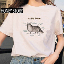 Load image into Gallery viewer, Summer Animal Hedgehog Analysis Print Women T shirt Creative Fashion Pattern Female Short Sleeve Cotton Clothes
