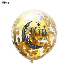 Load image into Gallery viewer, Ramadan Kareem Decoration Eid Mubarak Banner Balloons Disposable Tableware Set Ramadan Mubarak Muslim Islamic Party Decorations
