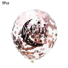 Load image into Gallery viewer, Ramadan Kareem Decoration Eid Mubarak Banner Balloons Disposable Tableware Set Ramadan Mubarak Muslim Islamic Party Decorations
