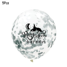 Load image into Gallery viewer, Ramadan Kareem Decoration Eid Mubarak Banner Balloons Disposable Tableware Set Ramadan Mubarak Muslim Islamic Party Decorations
