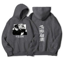 Load image into Gallery viewer, jujutsu kaisen Comics Gojou Satoru Print Hoodies Japan Harajuku style Clothing Winter Casual Hoody Fashion Cartoons Streetwear
