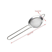 Load image into Gallery viewer, Kitchen Stainless Steel Flour Tea Strainer Mesh Colander Sieve Filter Sifter
