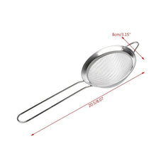 Load image into Gallery viewer, Kitchen Stainless Steel Flour Tea Strainer Mesh Colander Sieve Filter Sifter
