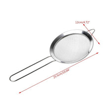 Load image into Gallery viewer, Kitchen Stainless Steel Flour Tea Strainer Mesh Colander Sieve Filter Sifter
