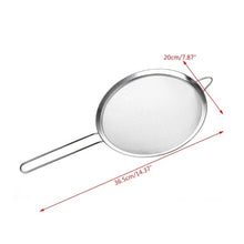 Load image into Gallery viewer, Kitchen Stainless Steel Flour Tea Strainer Mesh Colander Sieve Filter Sifter
