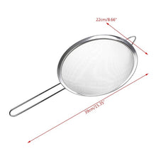 Load image into Gallery viewer, Kitchen Stainless Steel Flour Tea Strainer Mesh Colander Sieve Filter Sifter
