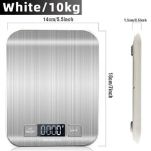 Load image into Gallery viewer, Digital Kitchen Scale, LCD Display 1g/0.1oz Precise Stainless Steel Food Scale for Cooking Baking weighing Scales Electronic
