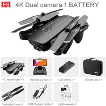 Load image into Gallery viewer, 2021 NEW F6 Drone GPS 4K 5G WiFi Live Video FPV Quadrotor Flight 25 Minutes Rc Distance 1000m Drone HD Wide-Angle Dual Camera
