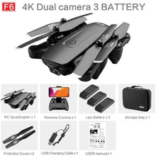 Load image into Gallery viewer, 2021 NEW F6 Drone GPS 4K 5G WiFi Live Video FPV Quadrotor Flight 25 Minutes Rc Distance 1000m Drone HD Wide-Angle Dual Camera
