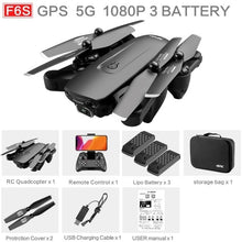 Load image into Gallery viewer, 2021 NEW F6 Drone GPS 4K 5G WiFi Live Video FPV Quadrotor Flight 25 Minutes Rc Distance 1000m Drone HD Wide-Angle Dual Camera
