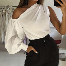 Load image into Gallery viewer, Sexy Off Shoulder Women Office Shirts Celmia Fashion Long Sleeve Blouse Casual Loose Tops Lady Elegant Blusas Plus Size Femme
