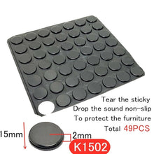 Load image into Gallery viewer, Black Self-adhesive Damper Furniture Door Stopper Durable Collision Cushion Prevent Noisy Bumper Silicone Pads
