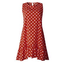 Load image into Gallery viewer, Summer Dress 2021 Women Ruffle Spring  Street Sexy Casual Slim Thin Beach Party O Neck Mini Polka Dot Dress Vestidos De Fiesta
