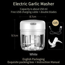 Load image into Gallery viewer, Electric Garlic Masher USB Charging Sturdy Durable Mini Crusher Chopper For Crushed Ginger Crushed Fresh Chili Kitchen Tools
