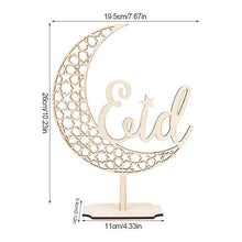 Load image into Gallery viewer, Wooden EID Mubarak Decoration Ramadan Mubarak Ornaments Islamic Muslim Pendant Eid Al Adha Party Supplies Ramadan Kareem Gifts
