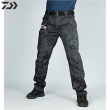 Load image into Gallery viewer, 2021 New Daiwa Breathable Waterproof Fishing Pants Camouflage Hiking Hunting Camping Outdoor Wear Thin Spring Fishing Clothes
