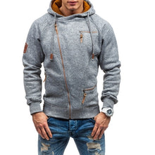 Load image into Gallery viewer, ZOGAA 2021 Autumn Winter New Men&#39;s Hooded Hoodie Fashion Wild Hoodies Zipper Solid Sweatshirts Coat Large Size M-4XL
