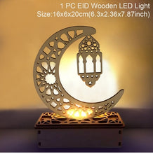 Load image into Gallery viewer, EID Wooden Pendant Eid Mubarak Ramadan Decoration For Home Islamic Muslim Party Decor Kareem Ramadan And Eid Decor Eid AL Adha
