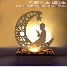 Load image into Gallery viewer, EID Wooden Pendant Eid Mubarak Ramadan Decoration For Home Islamic Muslim Party Decor Kareem Ramadan And Eid Decor Eid AL Adha
