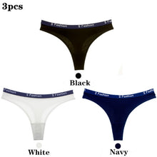 Load image into Gallery viewer, 3pcs/lot Panties for Women Vogue Thong Underwear Sexy Cotton Breathable Girls Lingerie Female Briefs Seamless Woman Underpants
