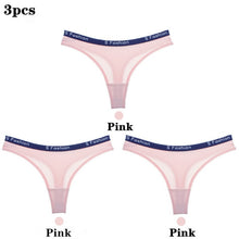 Load image into Gallery viewer, 3pcs/lot Panties for Women Vogue Thong Underwear Sexy Cotton Breathable Girls Lingerie Female Briefs Seamless Woman Underpants
