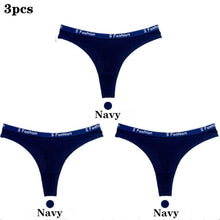 Load image into Gallery viewer, 3pcs/lot Panties for Women Vogue Thong Underwear Sexy Cotton Breathable Girls Lingerie Female Briefs Seamless Woman Underpants
