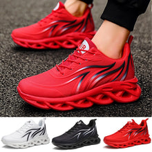 Load image into Gallery viewer, Men&#39;s Flame Printed Sneakers Flying Weave Sports Shoes Comfortable Running Shoes Outdoor Men Athletic Shoes
