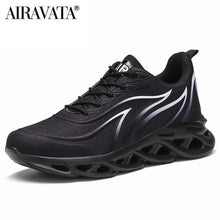 Load image into Gallery viewer, Men&#39;s Flame Printed Sneakers Flying Weave Sports Shoes Comfortable Running Shoes Outdoor Men Athletic Shoes
