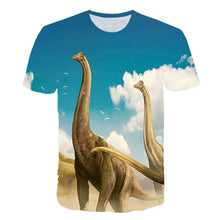 Load image into Gallery viewer, Boys &amp; Girls Cartoon T-shirts Kids Dinosaur Print 3D T Shirt For Boys Children Summer Short Sleeve T-shirt Tops Clothing
