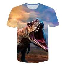 Load image into Gallery viewer, Boys &amp; Girls Cartoon T-shirts Kids Dinosaur Print 3D T Shirt For Boys Children Summer Short Sleeve T-shirt Tops Clothing
