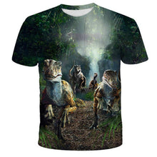 Load image into Gallery viewer, Boys &amp; Girls Cartoon T-shirts Kids Dinosaur Print 3D T Shirt For Boys Children Summer Short Sleeve T-shirt Tops Clothing
