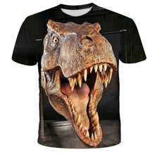 Load image into Gallery viewer, Boys &amp; Girls Cartoon T-shirts Kids Dinosaur Print 3D T Shirt For Boys Children Summer Short Sleeve T-shirt Tops Clothing
