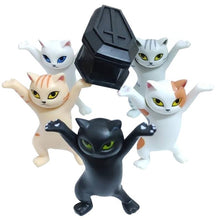 Load image into Gallery viewer, Carrying Coffin Cat Pen Holder Home Decoration Animal Statue Handmade Home Decoration Toy Gift
