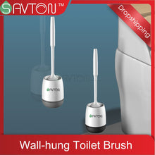 Load image into Gallery viewer, SAVTON Toilet Brush Sets Silicone Wall Hanging Household Floor Cleaning Bathroom Accessories Soft Bristles Durable
