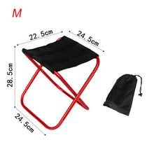 Load image into Gallery viewer, Folding Fishing Chair Lightweight Picnic Camping Chair Foldable Aluminium Cloth Outdoor Portable Easy To Carry Outdoor Furniture
