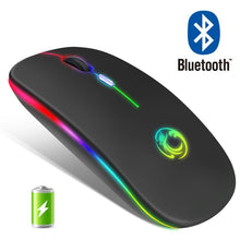 Load image into Gallery viewer, Wireless Mouse RGB Bluetooth Computer Mouse Gaming Silent Rechargeable Ergonomic Mause With LED Backlit USB Mice For PC Laptop
