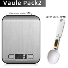 Load image into Gallery viewer, Digital Kitchen Scale, LCD Display 1g/0.1oz Precise Stainless Steel Food Scale for Cooking Baking weighing Scales Electronic
