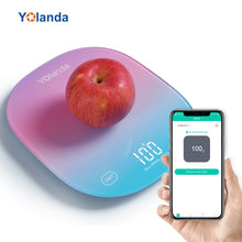 Load image into Gallery viewer, Yolanda 5kg Smart Kitchen Scale Bluetooth APP Electronic Scales Food Weight Balance Weighing Measuring Tool Nutrition Analysis
