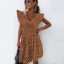 Load image into Gallery viewer, Summer Dress 2021 Women Polka Dot Street Sexy Casual Loose Thin Beach Party Dress Plus Size V Neck Mini Dress Female Vestidos
