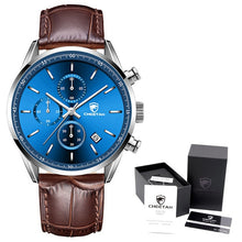 Load image into Gallery viewer, 2021 New Men Watch CHEETAH Waterproof Quartz Men Watches Chronograph Sport Wristwatch Leather Business Male Clock Watch With Box
