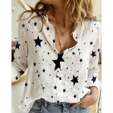 Load image into Gallery viewer, Gentillove Autumn Long Sleeve Casual Loose Shirt Women Elegant Butterfly Floral Print Tops and Blouses 2020 Vintage Cotton Tunic
