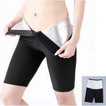 Load image into Gallery viewer, Womens Silver Ion Thermo Pants Sweat Sauna Suits Body Shapers Woman Waist Trainer Slimming Shorts Girls Fitness Leggings Shapers
