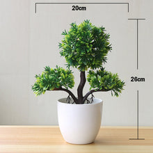 Load image into Gallery viewer, Artificial Plants Pine Bonsai Small Tree Pot Plants Fake Flowers Potted Ornaments For Home Decoration Hotel Garden Decor
